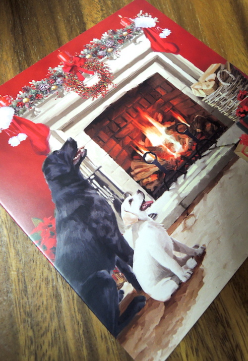イギリス製クリスマスカード(by暖炉)